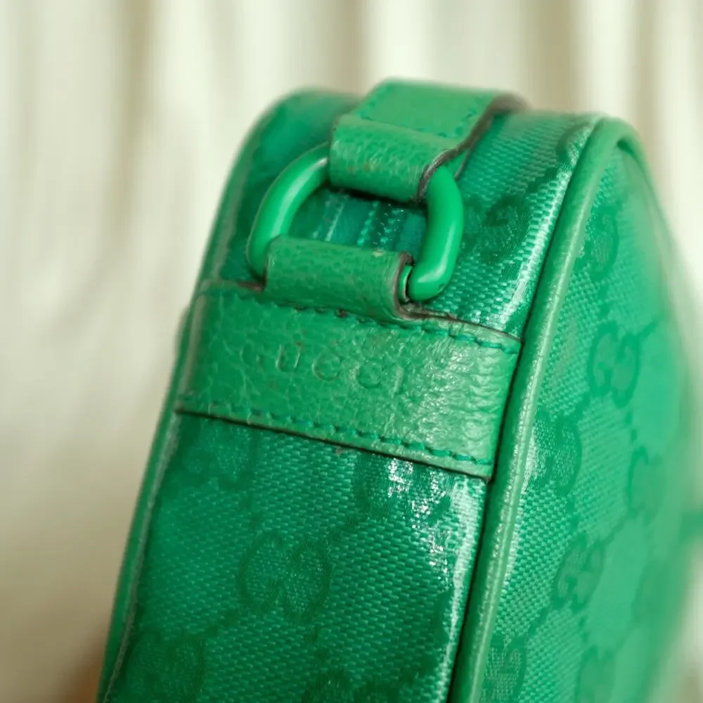 Gucci GG Crystal Mini Crossbody - Green Canvas